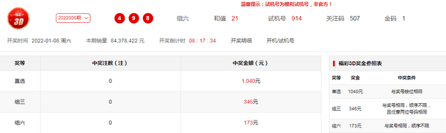 今晚的三D开奖结果，期待与惊喜的交汇