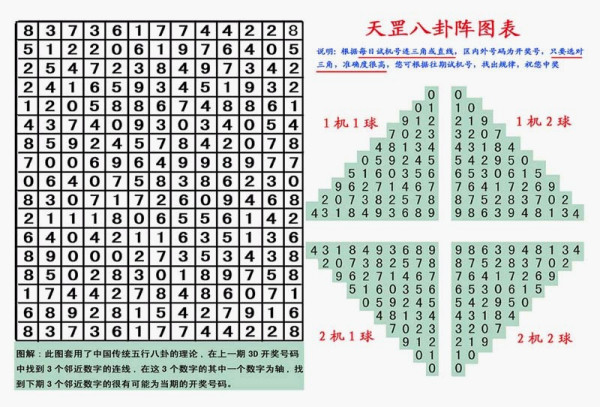 中国福彩3D天罡八卦图表，探索与解读