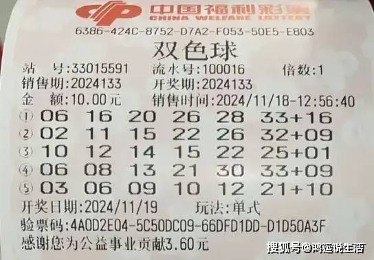 双色球第2028133期开奖结果揭晓，幸运与期待交织的夜晚