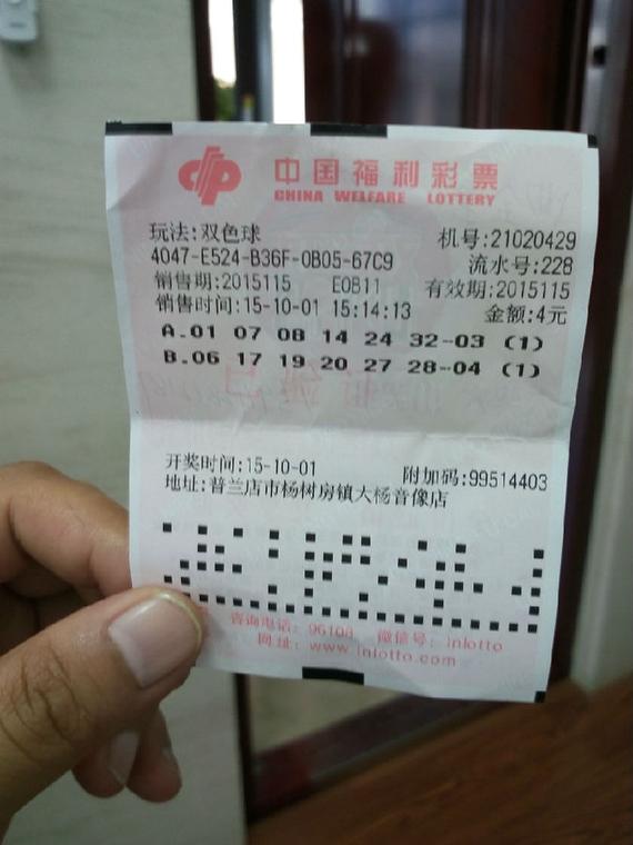 双色球中奖票样展示图，揭秘彩票背后的故事
