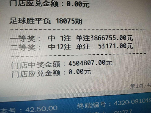 如何解读体彩足球竞彩彩票中奖赔付