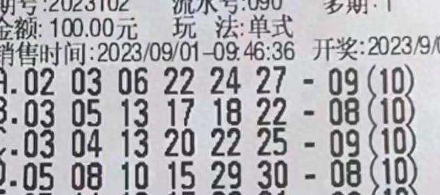 胆拖中奖彩票，命运之轮的旋转
