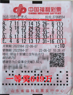 最新机选中双色球一等奖，幸运降临的奇迹