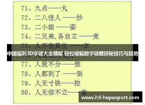 探索字谜世界，3D字谜与图谜论坛第160期精彩解析