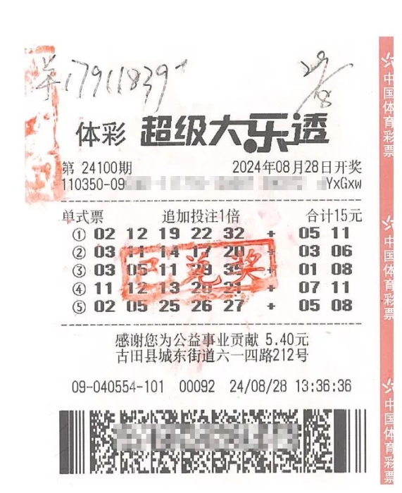新浪爱彩大乐透20094期开奖号揭晓，幸运儿们揭晓梦想