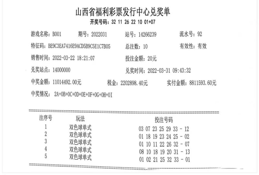 双色球山西中奖记录，幸运之光照亮彩民人生