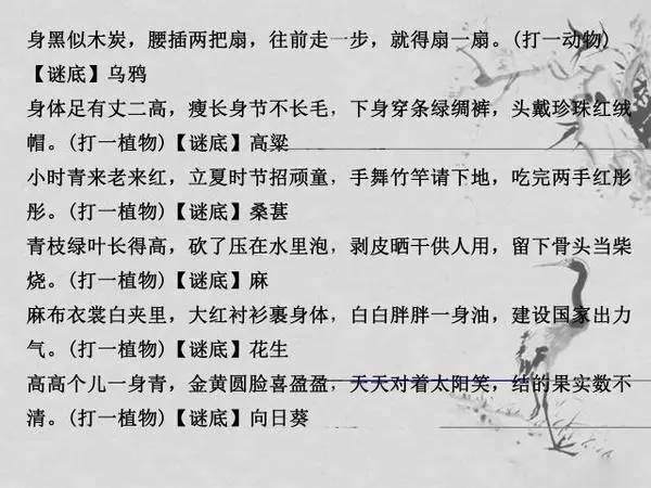晚秋字谜与值谜，探索字谜世界的奥秘与智慧的结晶—汇总84题解